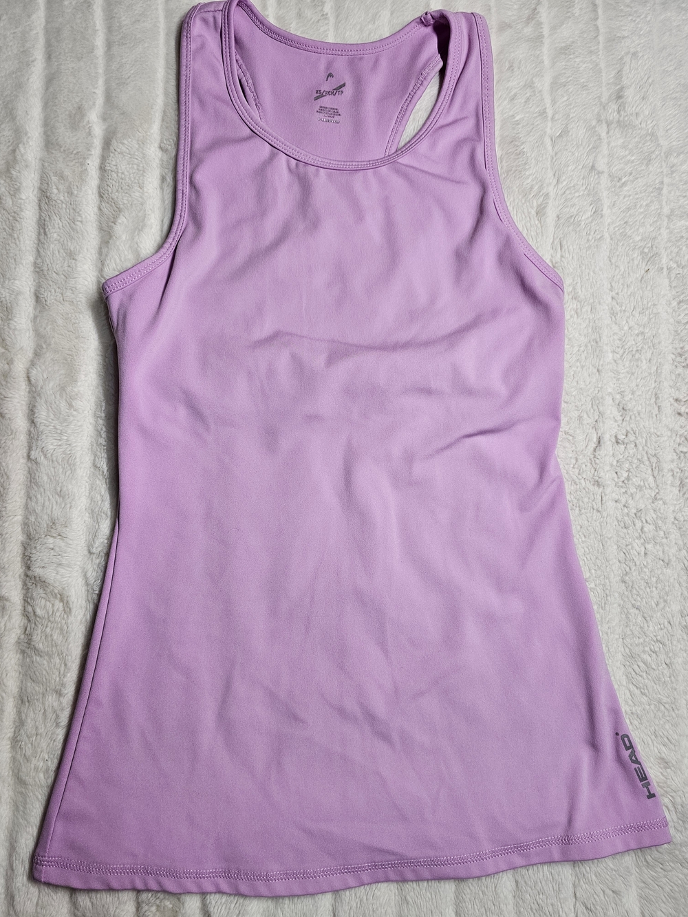 Head Racerback Athletic Tank Top XS Lavender Workout Gym Activewear Yoga